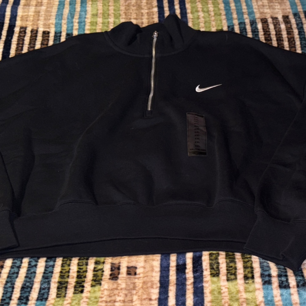 Nike Women's Black Cowl Neck Sweater